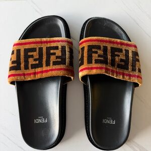 Fendi Mink Slides
